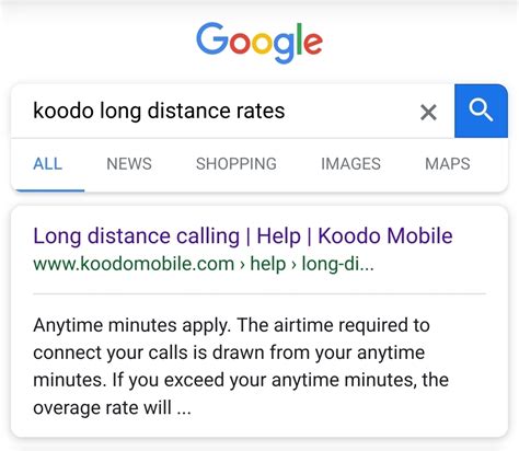 koodo long distance rates.